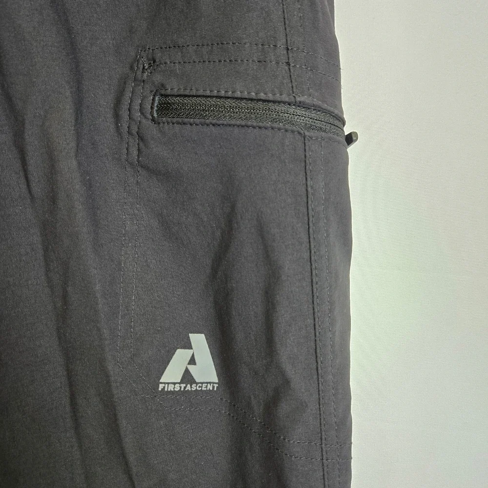Eddie Bauer First Accent Guide Pro Capri Pants Gorpcore Hiking Black T8 Flaw - Picture 9 of 11